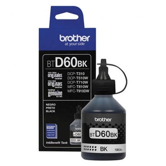 Brother originální ink BTD60BK, black, 6500str., 108ml