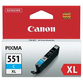 Canon originální ink CLI551C XL, cyan, 11ml, 6444B001, high capacity