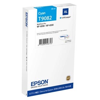 Epson originální ink C13T908240, T9082, XL, cyan, 39ml