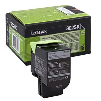 Lexmark originální toner 80C2SK0, black, 2500str., return