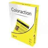 Xerografický papír Coloraction, Canary, A3, 80 g/m2, středně žlutý, 500 listů, vhodný pro inkoustový tisk