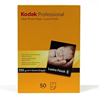 Kodak Professional Inkjet Photo Paper Lustre, saténový, papír, bílý, A4, 255 g/m2, KPROA4L, inkoustový