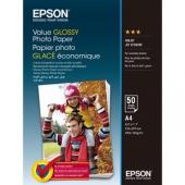 Epson Value Glossy Photo Paper, foto papír, lesklý, bílý, A4, 200 g/m2, 50 ks, C13S400036, inkoustový