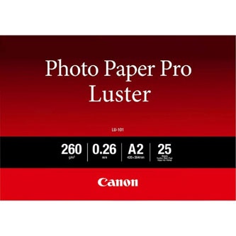 Canon LU-101 Photo Paper Pro Luster, foto papír, lesklý, bílý, A2, 16.54x23.39", 260 g/m2, 25 ks, 6211B026, inkoustový