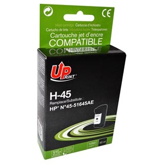 UPrint kompatibilní ink s 51645AE, black, 50ml, H-45B, pro HP DeskJet 850, 970Cxi, 1100, 1200, 1600, 6122, 6127