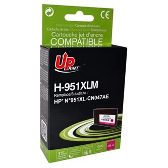 UPrint kompatibilní ink CN047AE, s CN047AE, HP 951XL, magenta, 1500str., 25ml, H-951XL-M, pro HP Officejet Pro 8100 ePrinter