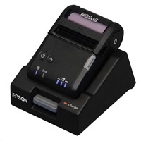 EPSON TM-P20 mobilní tiskárna 58mm, BT, základna, černá, odthovací lišta, se zdrojem